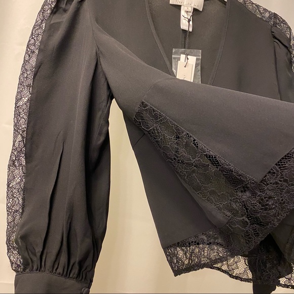 FLEUR DU MAL LOULOU LACE BLOUSE NWT /325$ - Picture 9 of 10